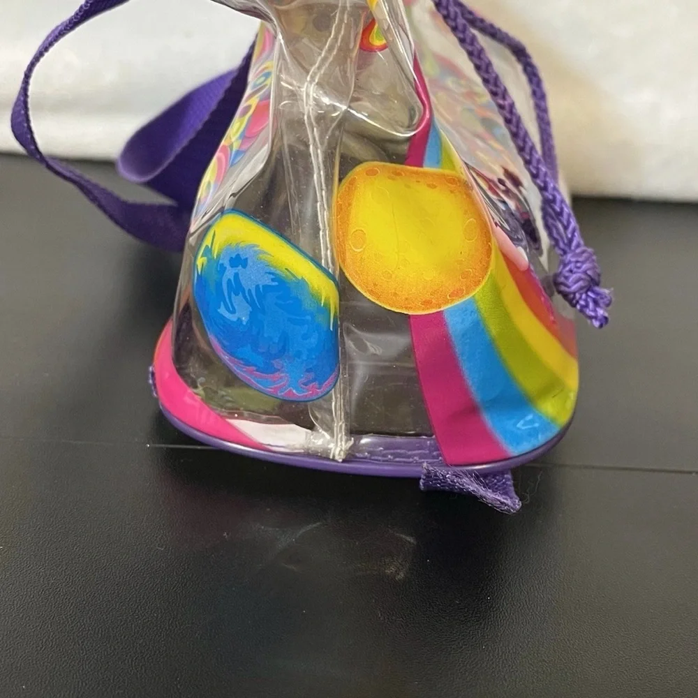 Lisa Frank Vintage 90s Zorbit & Zoomer Rainbow Alien Clear Mini Backpack